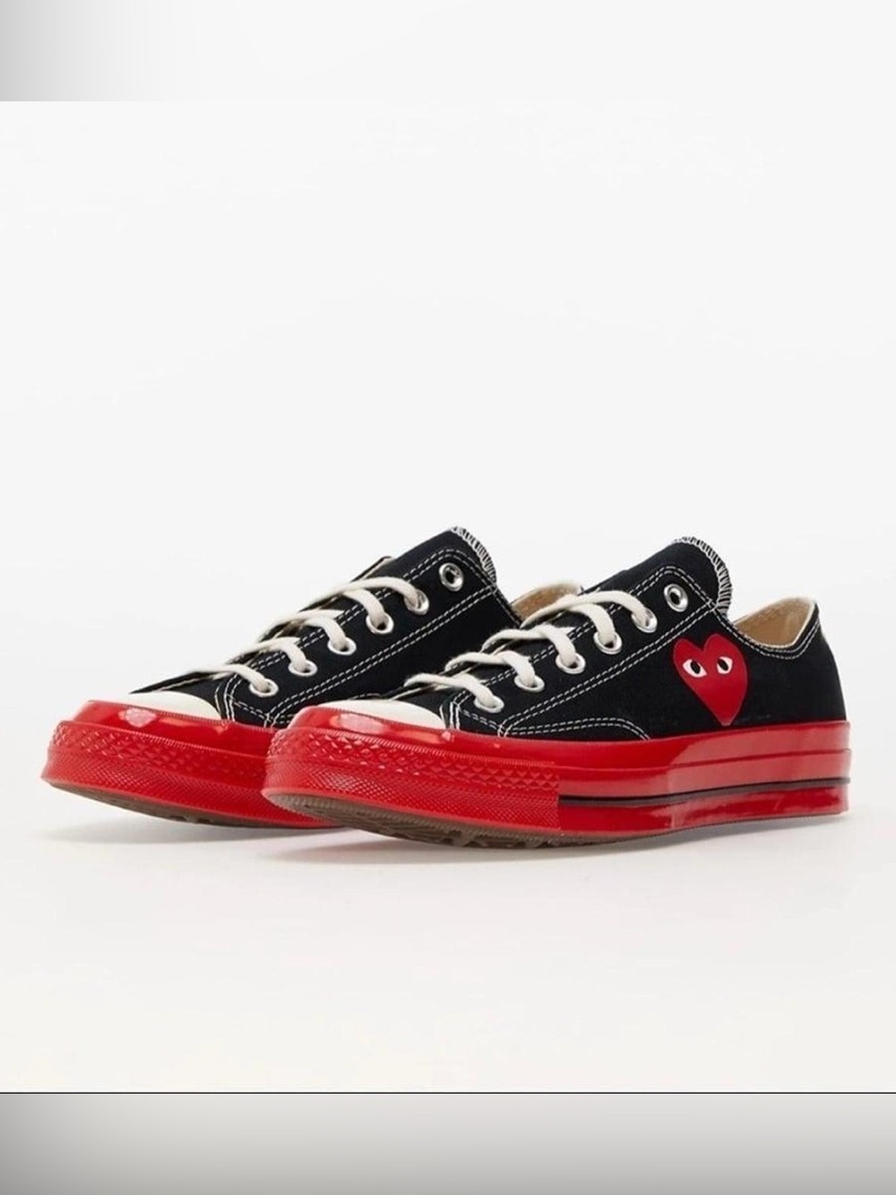 NWT CONVERSE X COMME DES GARÇONS PLAY CHUCK TAYLOR 70 LOW RED SOLE Size W/8 M/6